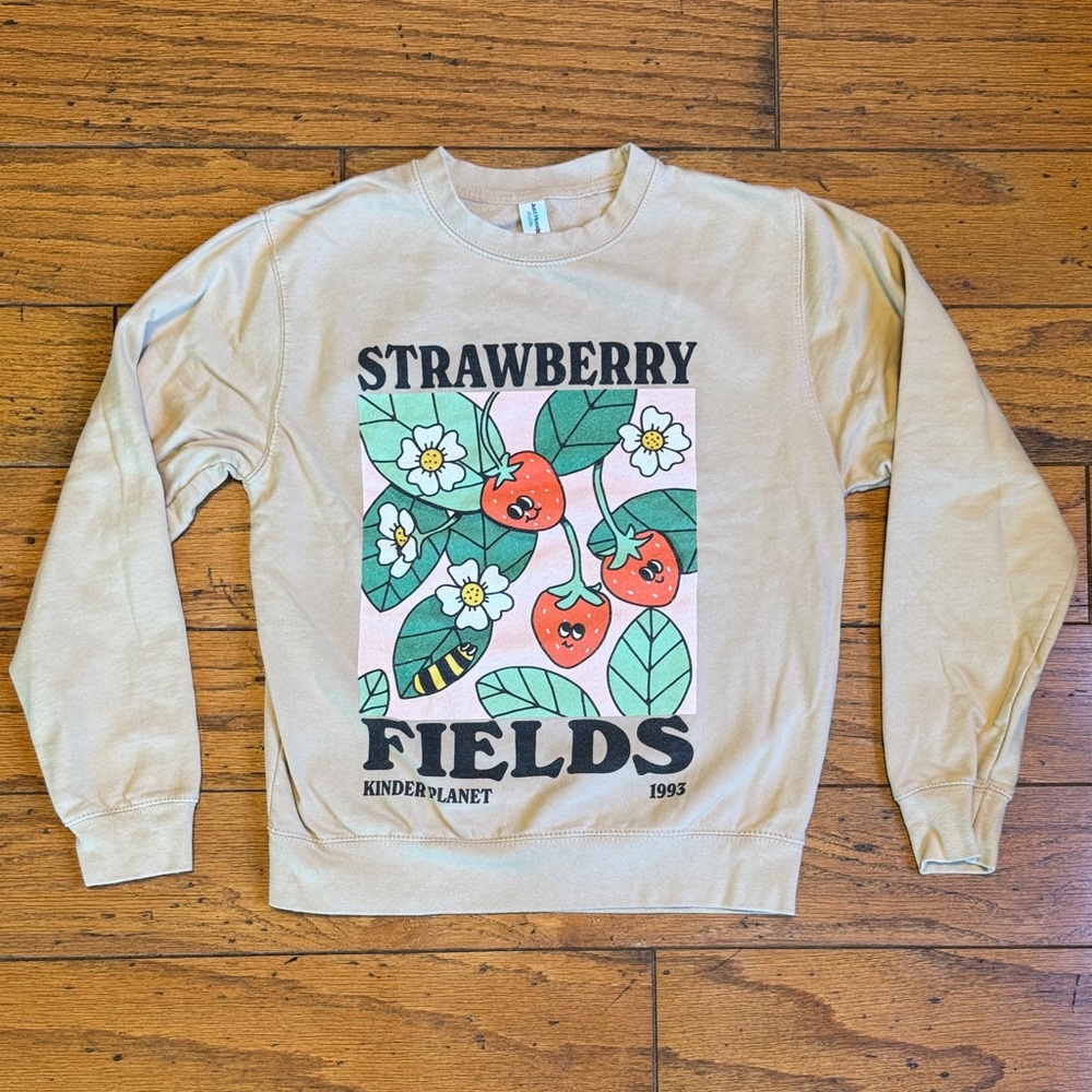 Women’s Cottagecore Strawberry Fields Sweatshirt